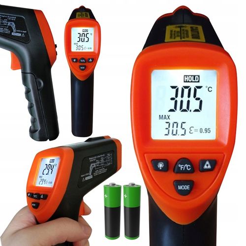 Pirometr TERMOMETR LASEROWY bezdotykowy do GASTRONOMI PRZEMYSŁU -50-500°C na Arena.pl