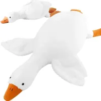 DUŻA PUSZYSTA MASKOTKA PLUSZAK PODUSZKA KACZKA GĘŚ STEFKA 110 cm POLSKA XXL