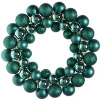 Wieniec zielony z bombek mały