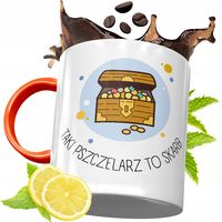 Kubek Pomarańczowy Dla Pszczelarza Prezent Z Nadrukiem Ze Zdjęciem