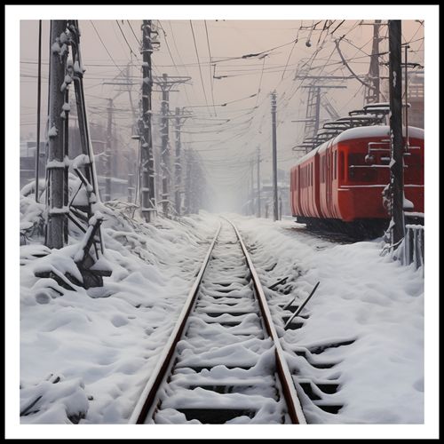 Plakat 80x80cm Podróż po Torach na Arena.pl