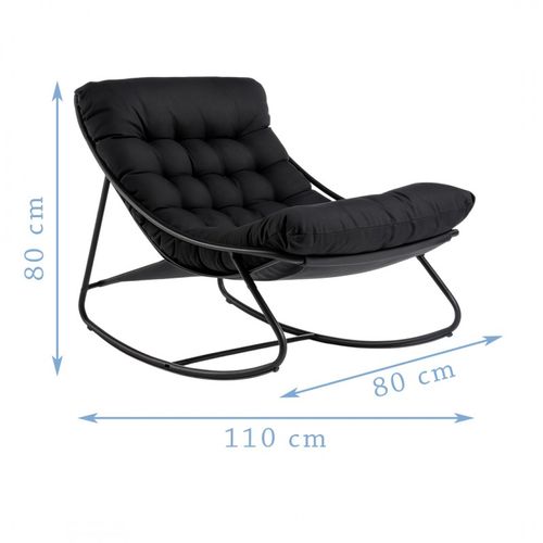 fotel bujany na biegunach ogrodowy do salonu tarasowy bujak na Arena.pl