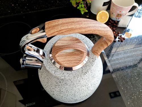 Ciężki Czajnik tradycyjny stalowy Edenberg 3 l GRUBE DNO na Arena.pl