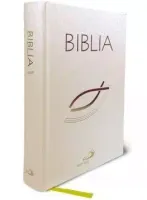 Biblia z rybką - biała z paginatorami