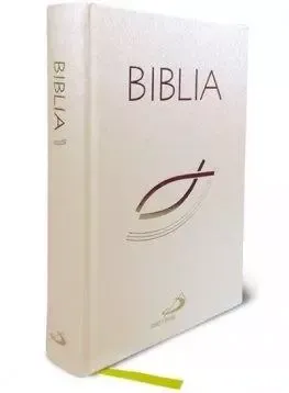 Biblia z rybką - biała z paginatorami zdjęcie 1