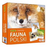Memory FAUNA POLSKI Zwierzęta Gra Pamięciowa dla Dzieci Adamigo 5+