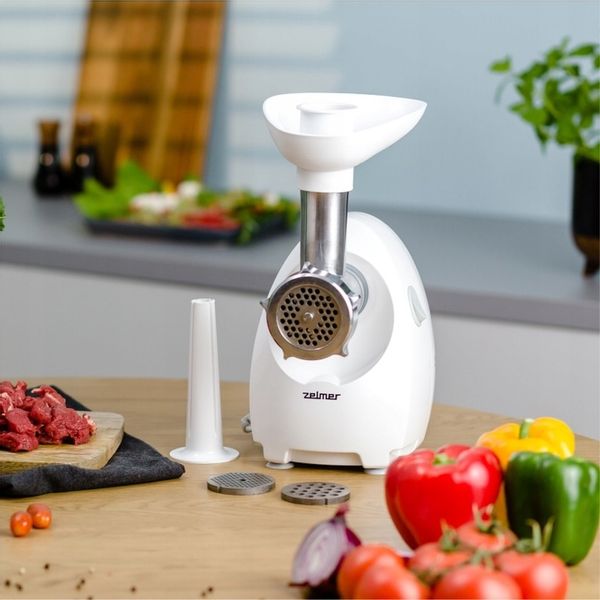 MOCNA MASZYNKA DO MIELENIA MIĘSA ZELMER ZMM4080B NR 8 1900W +AKCESORIA zdjęcie 8