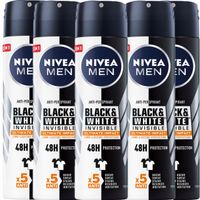 2X NIVEA Men Antyperspirant B&W Ultimate 5*150ml