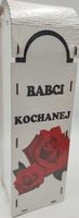 skrzynka na wino drewniana BABCI KOCHANEJ NR05