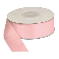 wstążka satynowa 25 mm/25 m różowa party deco