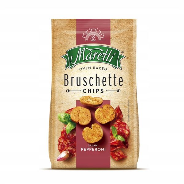 8x MIX Pieczone chlebowe krążki chipsy przekąska 70g Bruschette Maretti zdjęcie 7