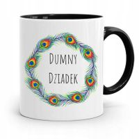 Kubek Czarny Prezent Dla Dziadka Dumny Dziadek Z Nadrukiem Ze Zdjęciem