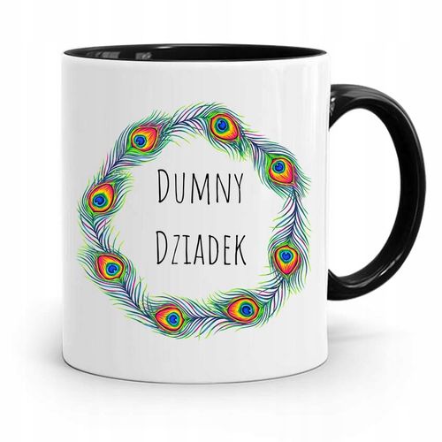 Kubek Czarny Prezent Dla Dziadka Dumny Dziadek Z Nadrukiem Ze Zdjęciem na Arena.pl
