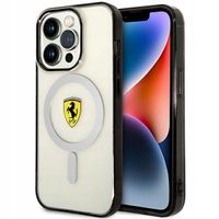 Etui Ferrari Outline MagSafe na iPhone 14 Pro - przezroczyste