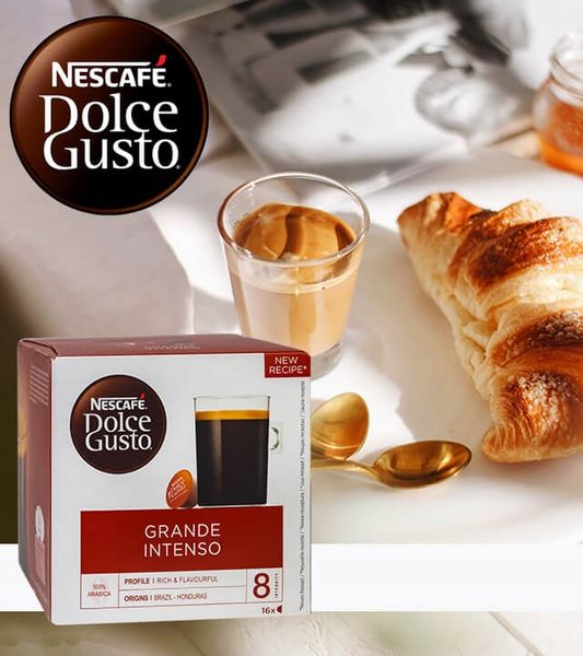 Kawa kapsułki DOLCE GUSTO - NESCAFE GRANDE INTENSO 16szt + videobook GRATIS zdjęcie 4