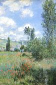 Plakat 61x91,5cm View of Vétheuil, Montet  Vintage do Salonu