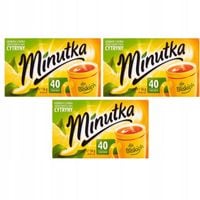 Minutka Herbata czarna aromatyzowana o smaku cytryny 56 g (40 torebek) x 3