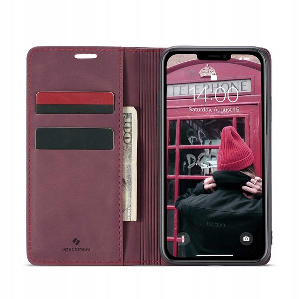Spacecase Wallet Iphone 11 Red zdjęcie 14