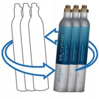 3X GAZ CO2 STRAEM DO NABICIA NIEBIESKIEJ BUTLI SPINEL SODA DO