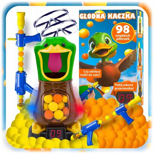 GŁODNA KACZKA STRZELANIE DO CELU PISTOLET ZABAWKOWY 2X GRA ZRĘCZNOŚCIOWA na Arena.pl