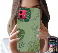 ETUI DO MOTOROLA EDGE 40 NEO - ZIELONE LIŚCIE ROŚLINNE WZORY PLECKI
