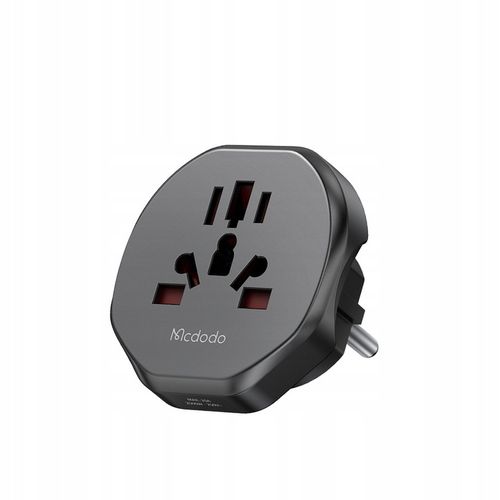 MCDODO ADAPTER PODRÓŻNY PRZEJŚCIÓWKA ANGIELSKA WTYCZKA EU DO USA EU US na Arena.pl