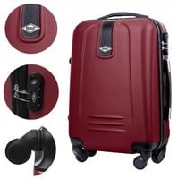 MAŁA WALIZKA L NA KÓŁKACH PODRÓŻNA TORBA ABS RGL BAGAŻ PODRĘCZNY KABINÓWKA