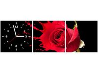 30 90CM OBRAZ 3 ELEM RÓŻANY PLUSK ŚCIENNY PŁOTNO DRUK