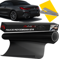 FOLIA DO PRZYCIEMNIANIA SZYB SAMOCHODOWYCH OKLEINA DO OKIEN 300X50 95%