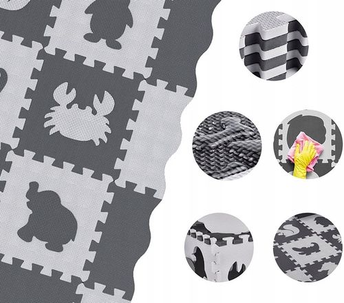 GRUBA MATA EDUKACYJNA puzzle PIANKOWE XXL KOJEC na Arena.pl