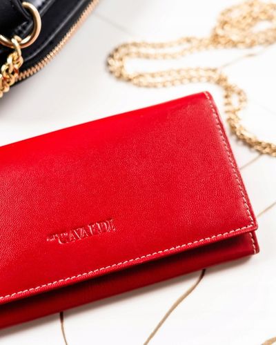 Damski portfel skórzany portmonetka RFID STOP duży pojemny Cavaldi na Arena.pl