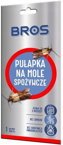 4x PUŁAPKA NA MOLE SPOŻYWCZE FEROMONOWA WABIĄCA SKUTECZNY LEP BROS na Arena.pl
