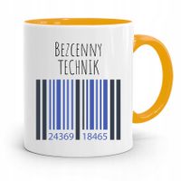 Dla Technika Kubek Żółty Prezent Z Nadrukiem Ze Zdjęciem