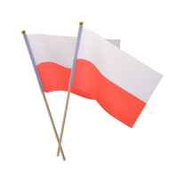 materiałowa flaga na patyczku 2szt. sp4903