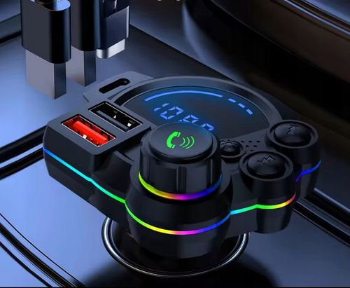 Transmiter Bluetooth Car FM USB QC 3.0 PD ładowarka samochodowa LED adapter na Arena.pl