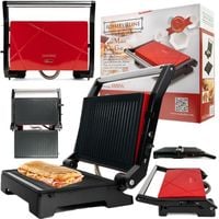 Opiekacz do kanapek Panini Toster Grill elektryczny 2w1 NON-STICK Duży XXL