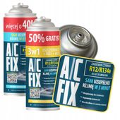 AC FIX R134a CZYNNIK KLIMATYZACJI 3w1 Olej Gaz Uszczelniacz 470g