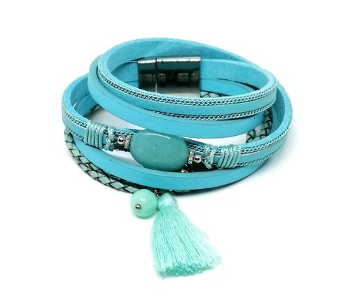 Bransoletka BOHO NIEBIESKA Piękna! na Arena.pl