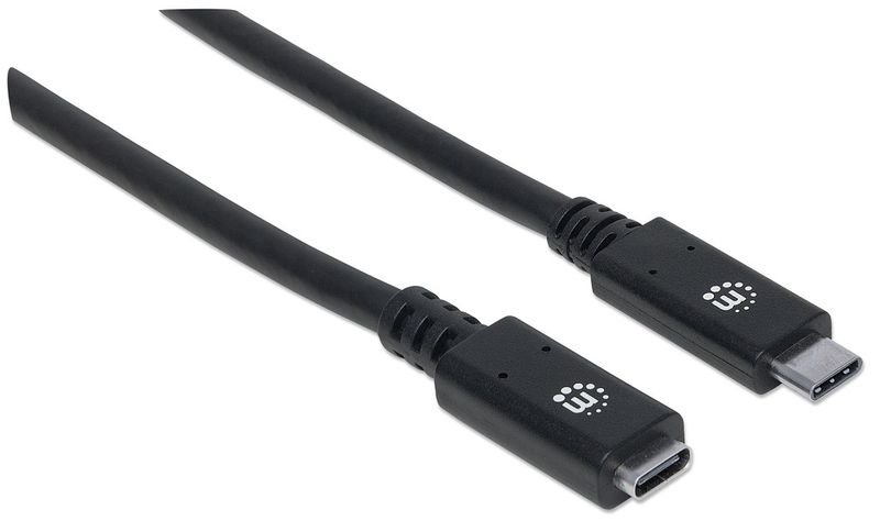 PRZEDŁUŻACZ USB C-C M/F 0,5m USB3.1 SuperSpeed+ 5A  Manhattan 355230 zdjęcie 2