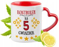 Kubek Czerwony Z Uszkiem W Kształcie Serca Dla Kontrolera Na Prezent