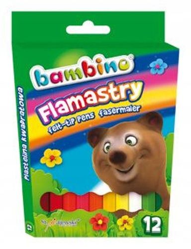 Flamastry Bambino 12 Kolorów na Arena.pl