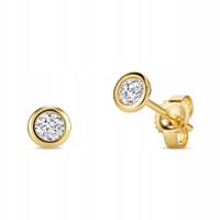 Kolczyki Miore 9KT375 Żółte Złoto Diamenty 0,25ct Sztyfty 4,5x4,5mm Okrągłe