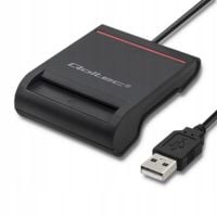 Inteligentny czytnik chipowych kart Qoltec ID SCR-0642 USB 2.0 USB typ C