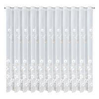 Firana Sandi 350x250 biało kawowa haft przelotki