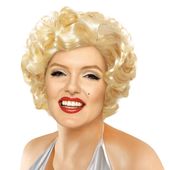 peruka mm marilyn blond kręcona monroe