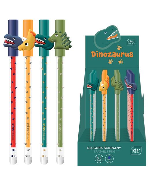 DŁUGOPIS ŚCIERALNY DINOZAURUS INTERDRUK zdjęcie 1