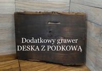 Dodatkowy grawer na desce spersonalizowana deska z podkową