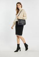 TOREBKA Damska LISTONOSZKA CZARNA MONNARI WODOODPORNA 2 KOMORY KIESZONKI