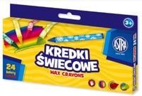 kredki świecowe okrągłe astra - 24 kolory - 8/90 m