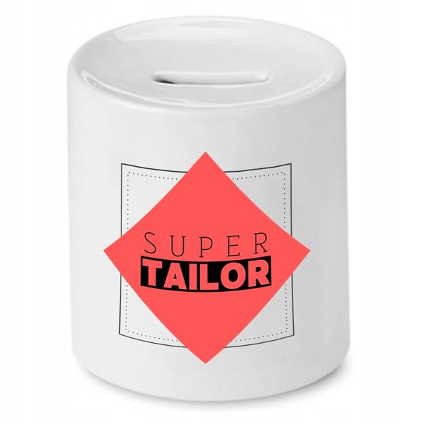 Skarbonka Dla Krawcowej Krawca Super Tailor Z Nadrukiem Ze Zdjęciem zdjęcie 1